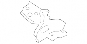 Left hood hinge for Lexus ES250 ES300h ES350 19-24