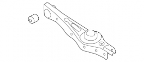 Lower control arm under the rear left spring Kia Sorento 10-15 AWD