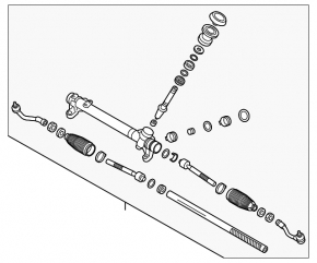 Hyundai Sonata 16-19 hybrid steering rack