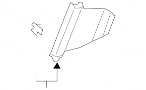 Curtain for the rear right door of a Lexus ES 20-26 on the window