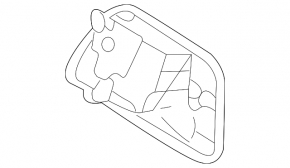 Exterior tailgate handle for Lexus GX470 03-09