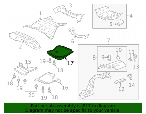 Rear bumper protection Honda Accord 13-15 prerest hybrid