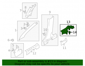 Door sill trim rear right Mitsubishi Eclipse Cross 18-24