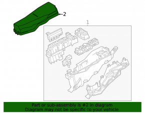Toyota Camry 25-26 underhood fuse box cover