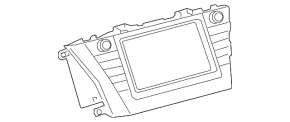 Monitor, display Toyota Prius V 12-15 pre-restyling