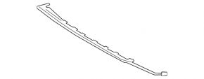 Rear bumper trim lower Kia Sorento 19-20 rest, silver