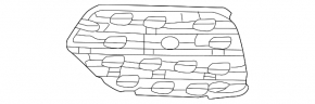 Front bumper grille left Audi Q3 8U 16-18 for parking sensors