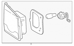 Lamp inside trunk lid right Chevrolet Cruze 11-16