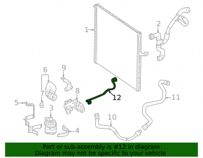 Mercedes X167 GLS 450 20-26 Cooling System Return Hose