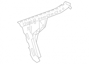 Rear bumper mount left Mercedes W213 E 21-23