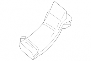 Air intake left Mercedes GLS-class X166 15-19 3.0, rear part