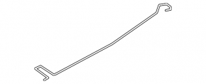 Left trunk lid hinge torsion bar for Mazda 3 19-25