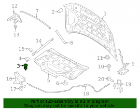 Hood bumper inner left Ford Explorer 20-