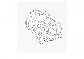 Air conditioning compressor Land Rover Range Rover Evoque 12-15 2.0