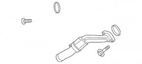 Short lower turbo pipe for Audi A6 C8 19-25 3.0T