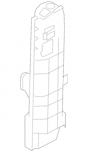 Left radiator bracket BMW 1 E82 08-13 3.0L, 2.0L, with M3. With 335d, 4.0L