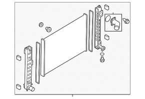 Infiniti M37 Q70 11-19 Water Cooling Radiator