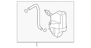 Nissan Quest 11-17 Coolant Expansion Tank