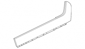 Chevrolet Volt 11-15 right rear center door trim
