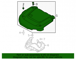 Volvo XC60 22-23 B6 Engine Cover