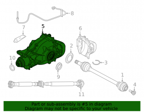 Rear differential gearbox BMW X5 G05 19-23 3.0T AWD