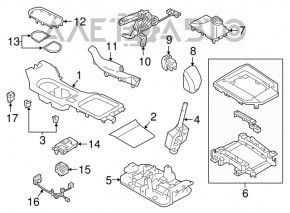 Gear shifter cover Subaru Impreza 17- GK scratch