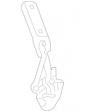 Left hood hinge VW CC 13-17 rest