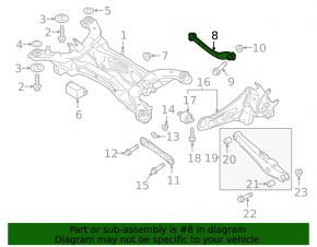 Upper rear right arm Mitsubishi Eclipse Cross 18-20