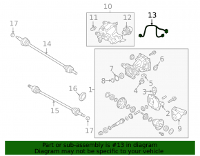 Kia Sorento 21-25 HEV, PHEV rear axle wiring