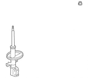 Rear left shock absorber Lexus RX400h 06-07