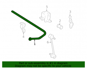 Rear stabilizer bar for Lexus RX300 98-00 AWD