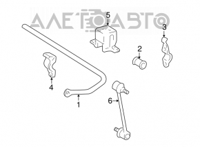 Rear stabilizer bar for Lexus RX300 98-00 AWD