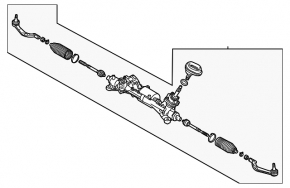 Nissan Rogue 21-24 electric steering rack, US built, without rods