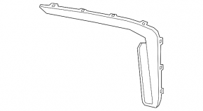 Front bumper molding left MW X7 G07 20-22