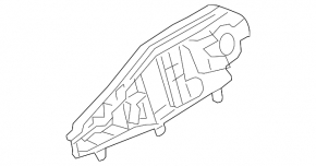 Front left door handle mechanism BMW X1 F48 16-22 for keyless, broken