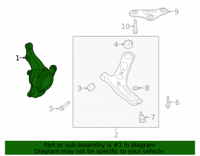 Front right axle Kia Forte 4d 14-18