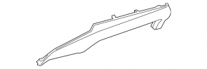 Lexus ES 22-25 black center dashboard trim