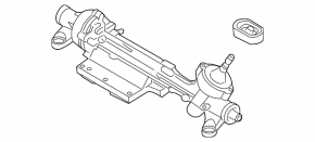 VW Tiguan 09-17 steering rack without bushing