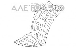 Front left fender liner Infiniti M35h 11-18 1 part, no fragment