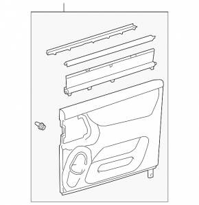 Door trim card rear right Toyota Sienna 04-10