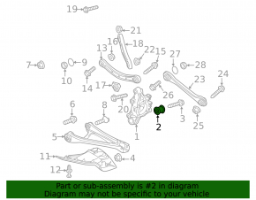 Lower rear left transverse control arm Audi Q7 4L 10-15