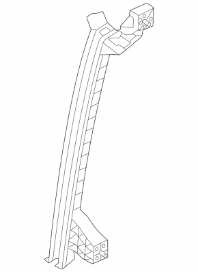 Rear left door glass guide Kia Niro 23-