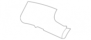 Left front panel trim for Hyundai Tucson 2022-2026, gray