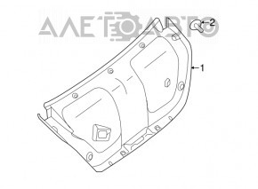 Nissan Altima 13-18 Trunk Lid Trim Black