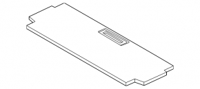 Nissan Rogue 21-24 black central trunk floor