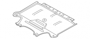 Rear engine guard Audi A4 B8 08-16