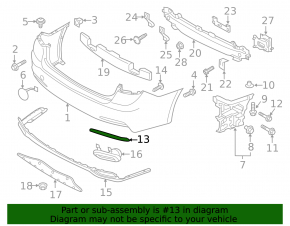 Rear right reflector Genesis G80 17-20