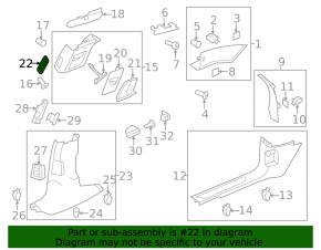 Air duct center right Porsche Panamera 11-16