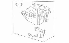 Box pocket center console with cup holders Mercedes W167 GLE 350 450 20-23