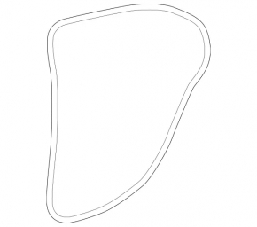 Rear right door seal for Mercedes H247 GLA 20-26